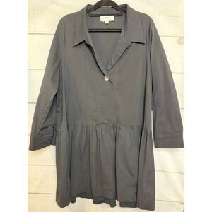 Pomander Place XXL Black Dress Collared Office to‎ Night Out Lightweight Chic